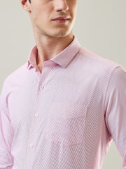 Pink Striped Formal Shirt Pink Striped Formal Shirt