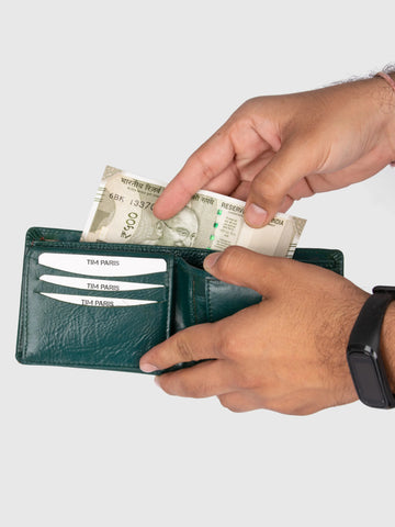Teal Mens Wallet Tim Paris