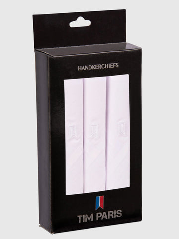 Premium Cotton Handkerchiefs for Men – Pack of 3 Tim Paris