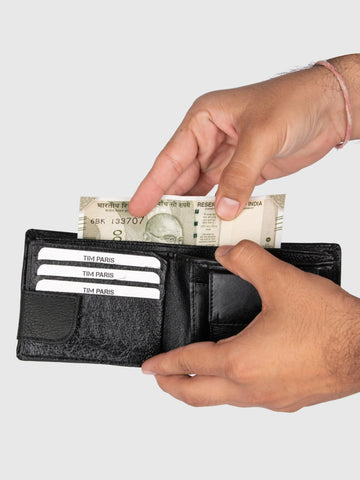 Black Wallet Tim Paris
