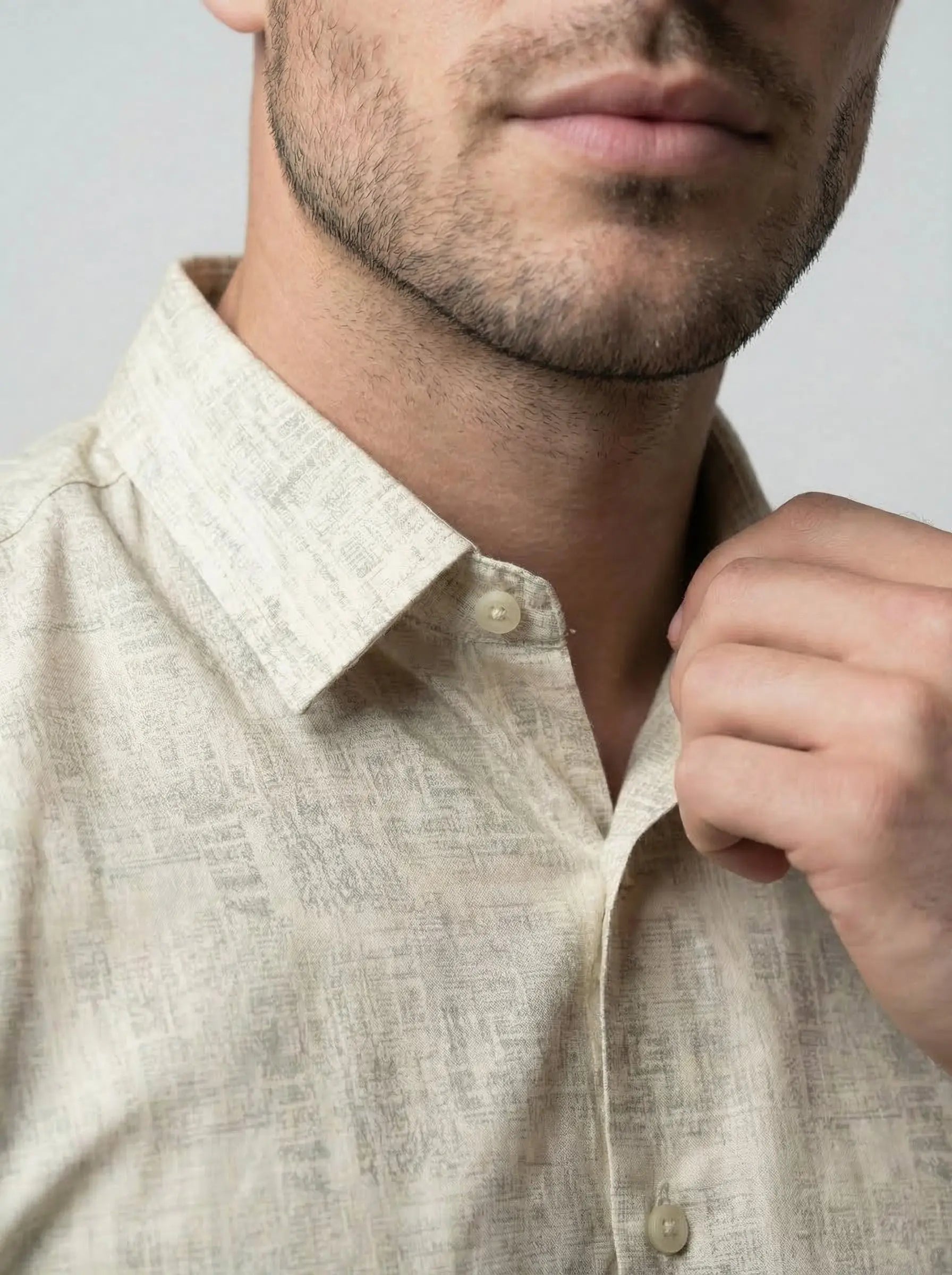 GREY PRINT SHIRT Tim Paris