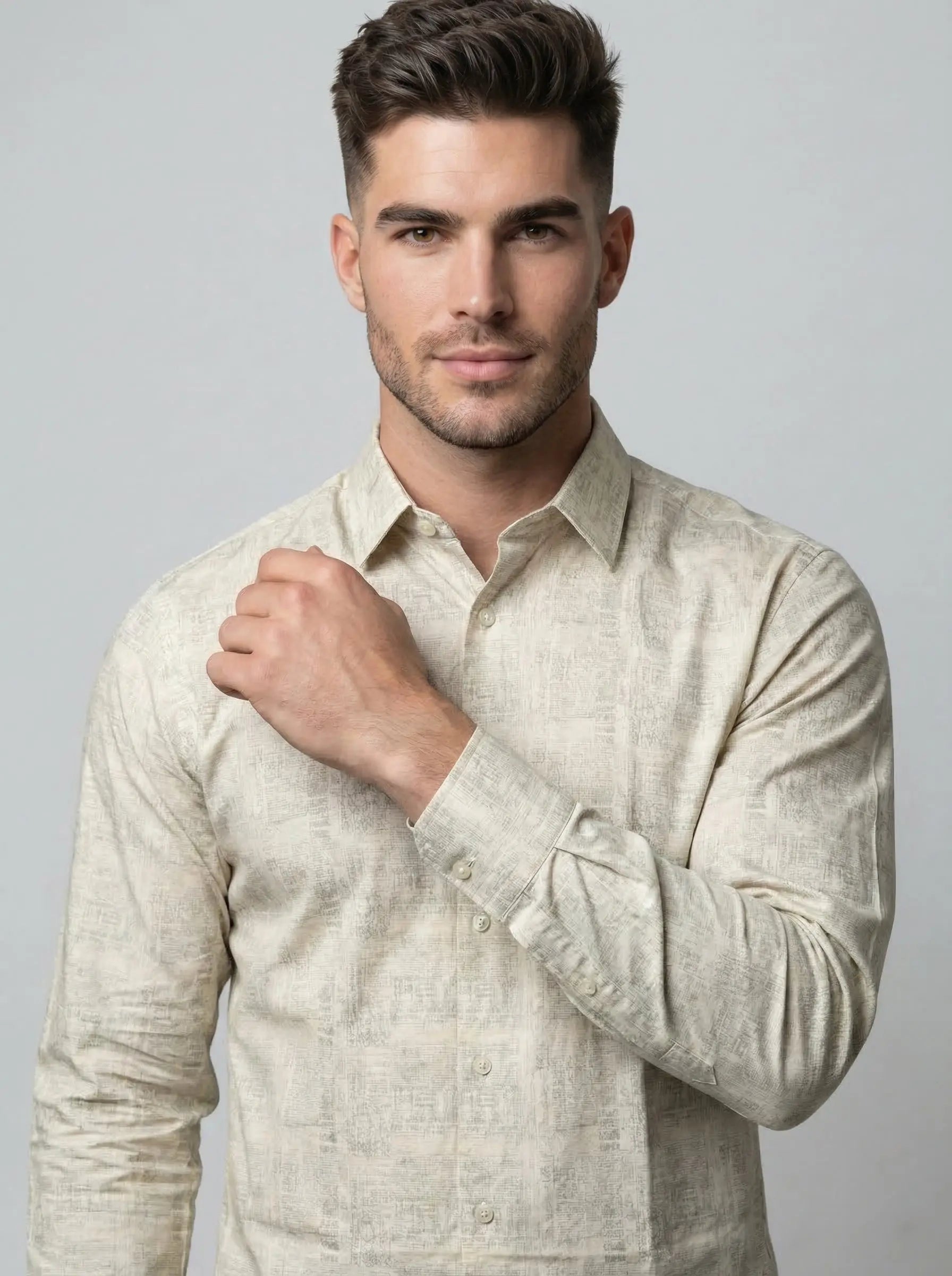 GREY PRINT SHIRT Tim Paris
