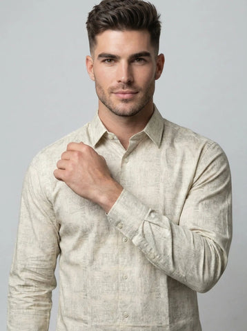 GREY PRINT SHIRT Tim Paris