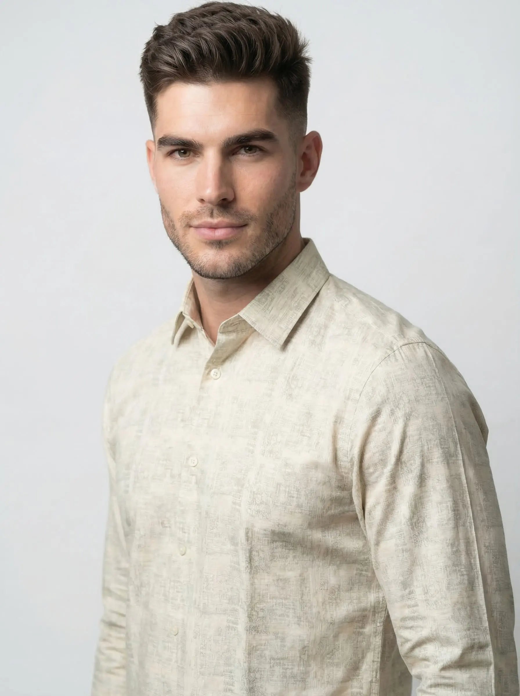 GREY PRINT SHIRT Tim Paris