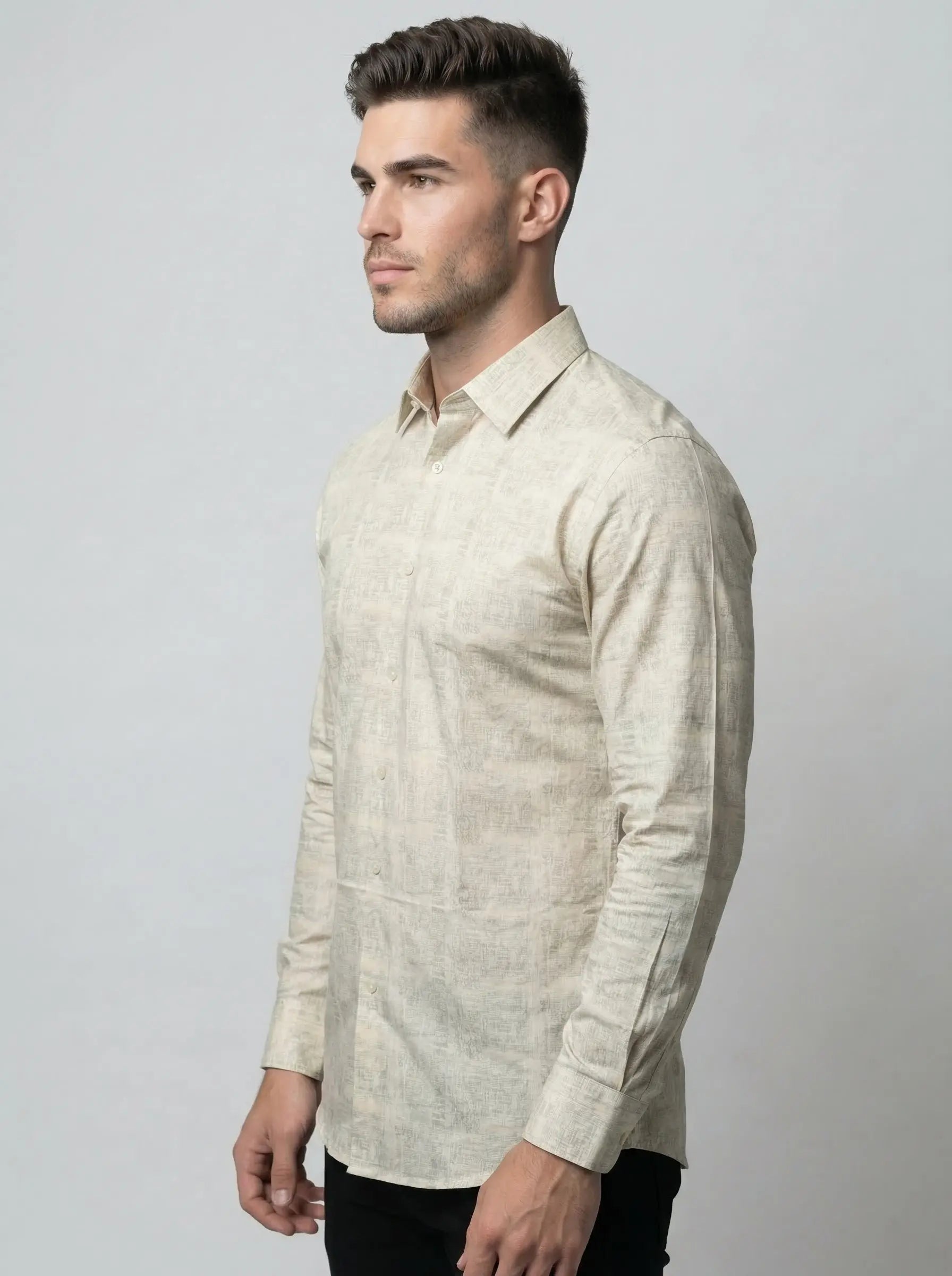 GREY PRINT SHIRT Tim Paris