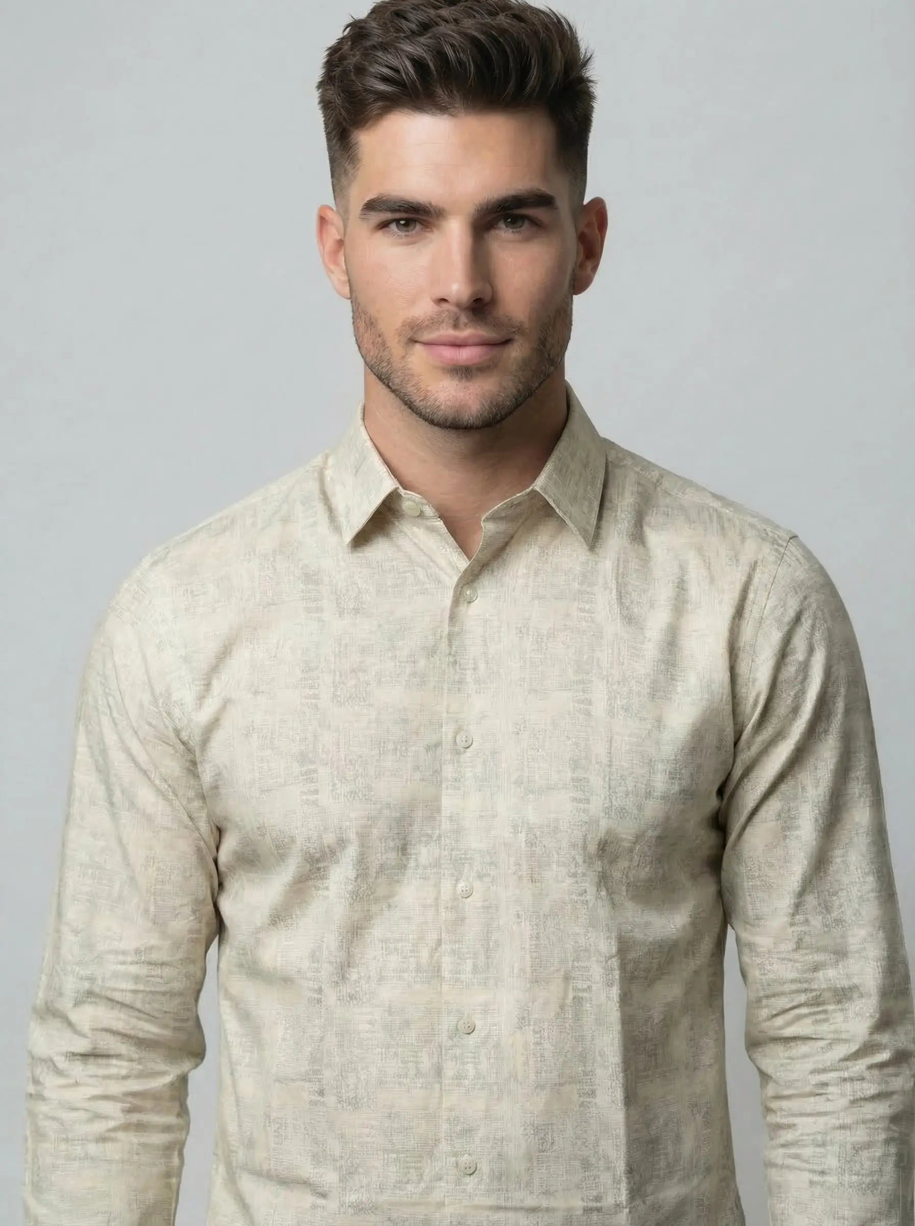 GREY PRINT SHIRT Tim Paris