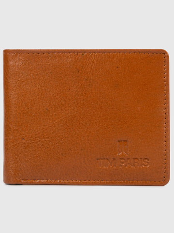 Tan Leather Wallet Tim Paris