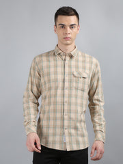 Beige Classic Checks Shirt