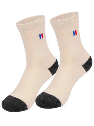 Socks For Premium High Ankle Length Sports Socks With Thick Cotton Cushion Multi-Purpose|Extra Durable Socks In An Assorted Combo| Pack Of 3 Free Size |(Cream/Black/Navy)| Tim Paris