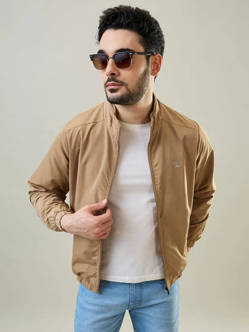 Fawn Solid Windcheater Jacket Tim Paris