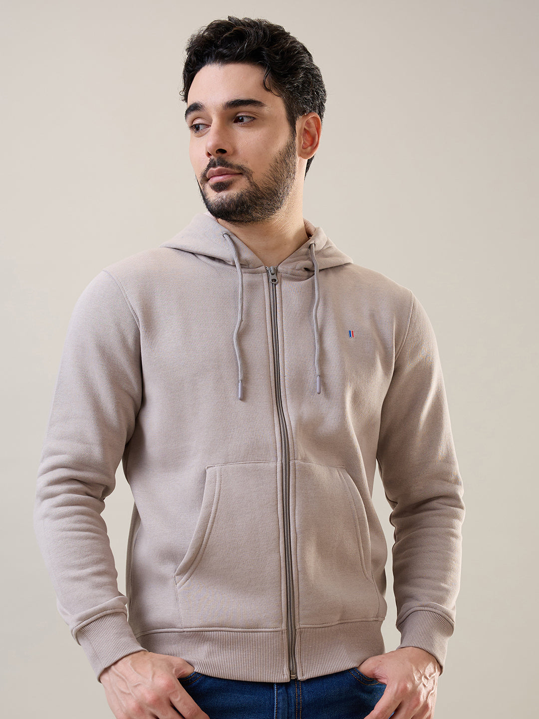 Tim Paris Grey Hoodie with Zipper