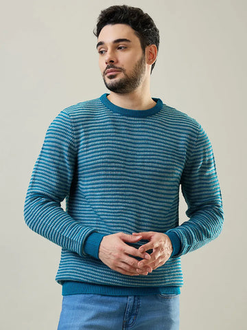 Tim Paris Green Round Neck Pullover Tim Paris