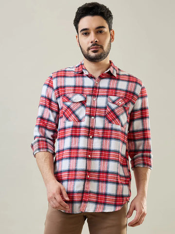 Red & Black Checkered Shirt Tim Paris