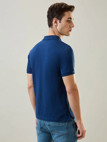 Sailor Blue Solid Polo T-Shirt
