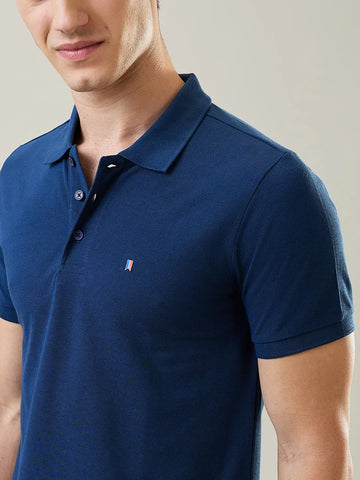Sailor Blue Solid Polo T-Shirt