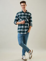 Dark Green Checkered Shirt