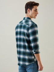 Dark Green Checkered Shirt