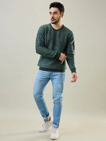 Deep Forest Round Neck Pullover Tim Paris