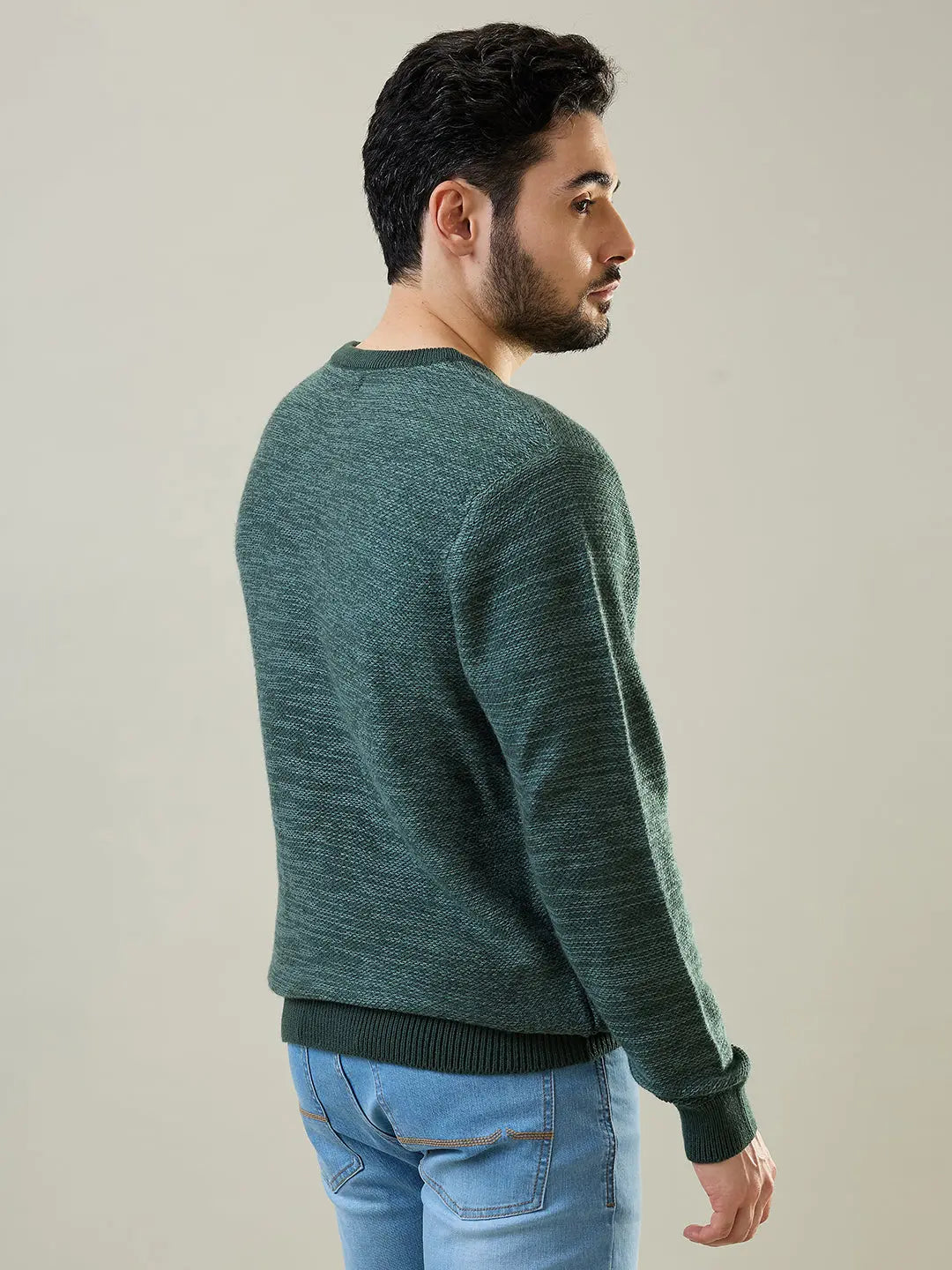 Deep Forest Round Neck Pullover Tim Paris