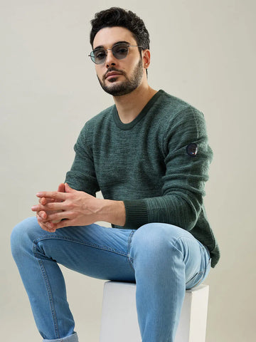 Deep Forest Round Neck Pullover Tim Paris