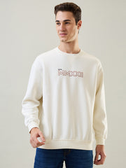 Egret Off White Printed Sweatshirt