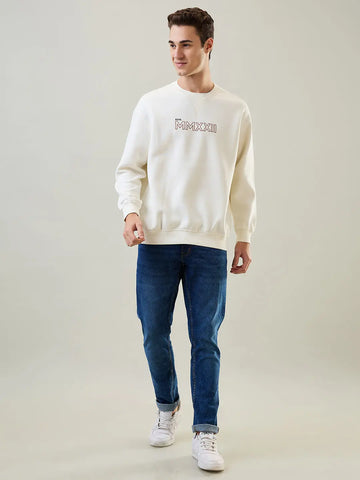 Egret Off White Printed Sweatshirt Tim Paris