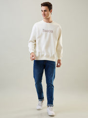 Egret Off White Printed Sweatshirt