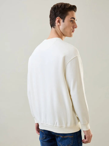 Egret Off White Printed Sweatshirt Tim Paris