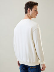 Egret Off White Printed Sweatshirt