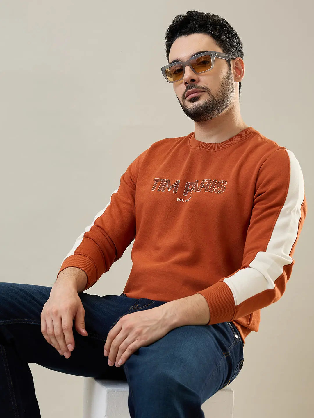 Bombay Brown Sweatshirt - Tim Paris