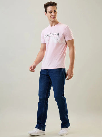 Escapism Pink Graphic Print T-Shirt Tim Paris