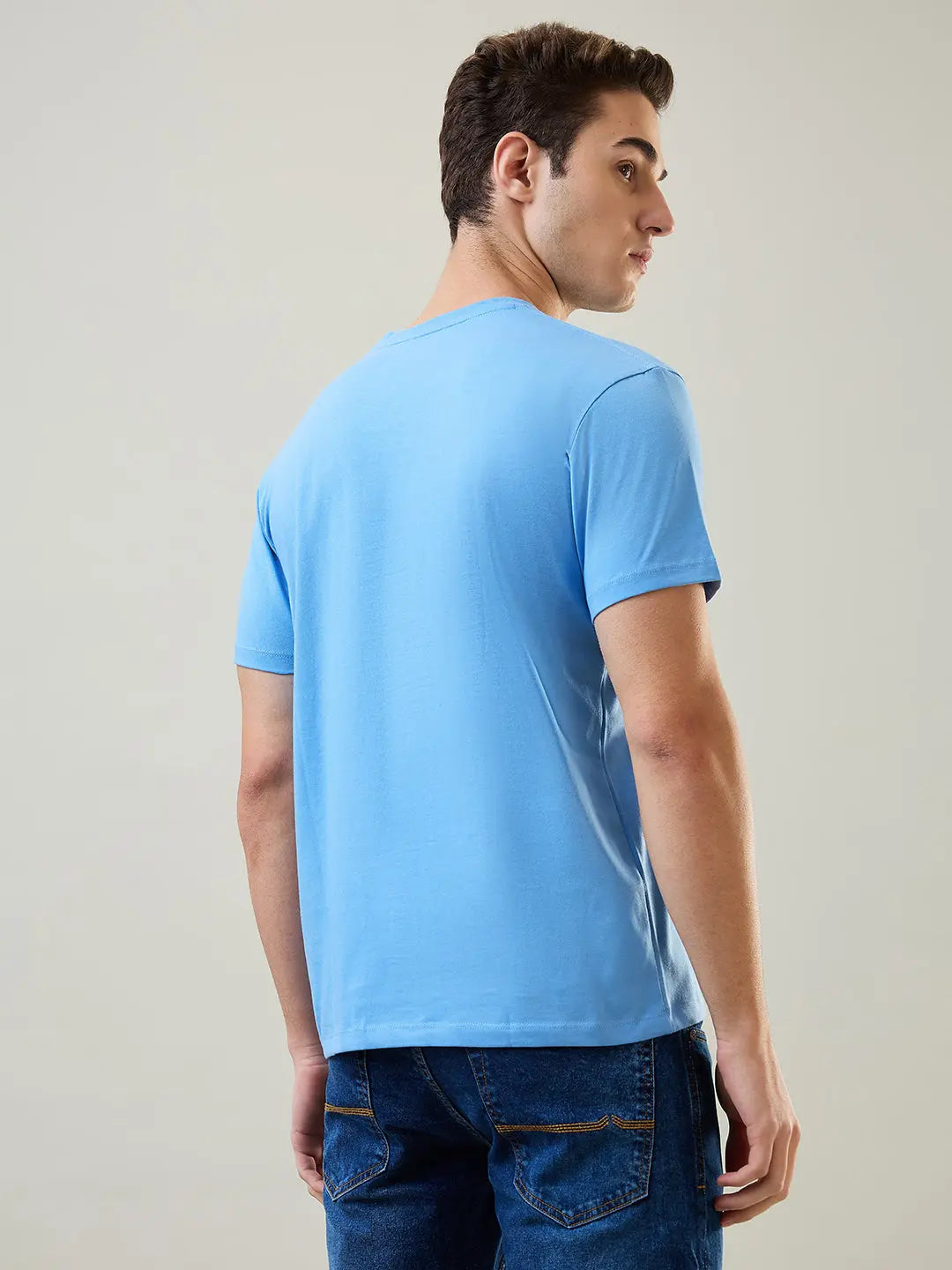 Robbia Blue Graphic Print T-Shirt Tim Paris