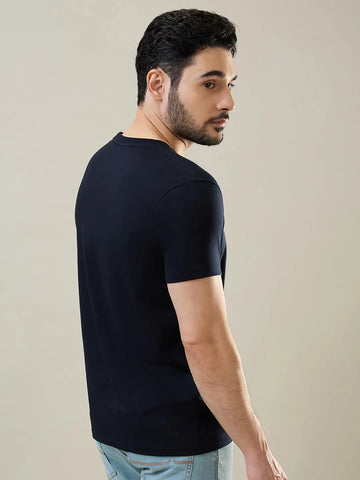 Dark Grey Graphic Print T-Shirt Tim Paris
