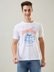 Boundless Graphic Print White T-Shirt