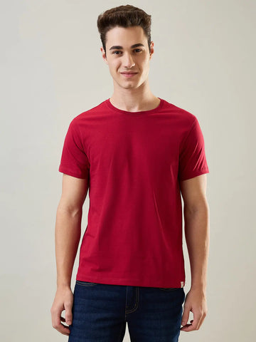 Scooter Red Solid T-Shirt Tim Paris