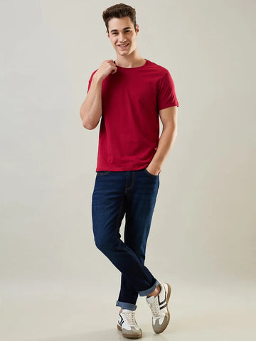 Scooter Red Solid T-Shirt Tim Paris