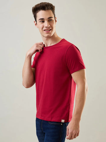 Scooter Red Solid T-Shirt Tim Paris