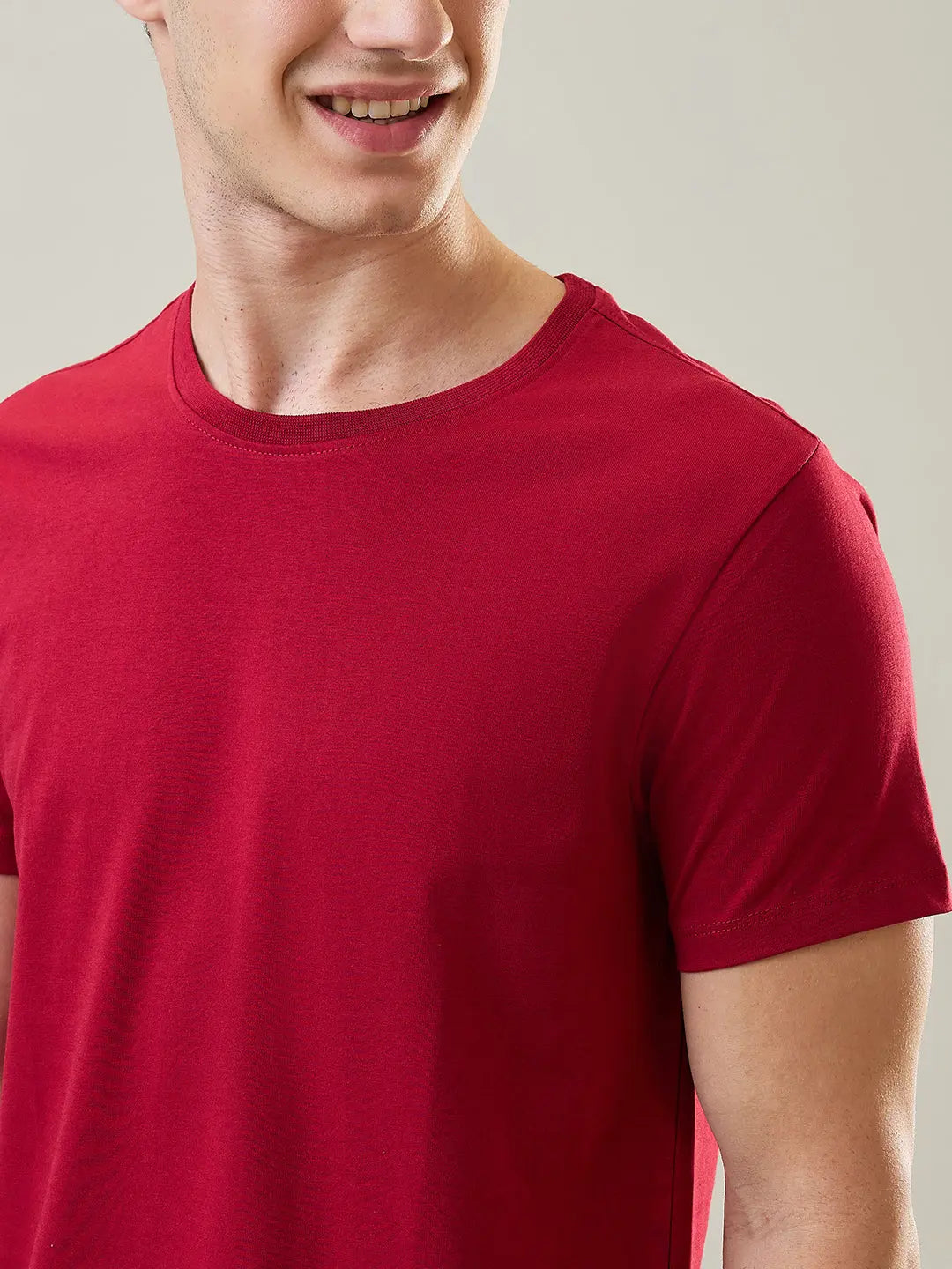 Scooter Red Solid T-Shirt Tim Paris