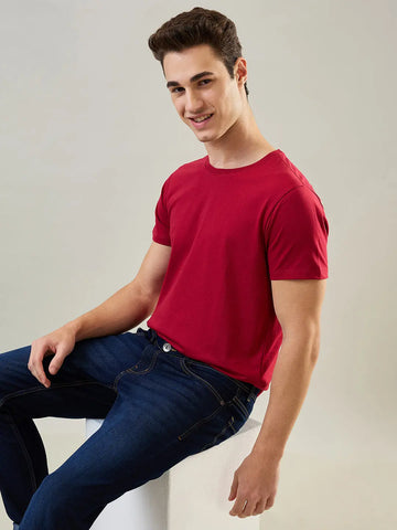 Scooter Red Solid T-Shirt Tim Paris