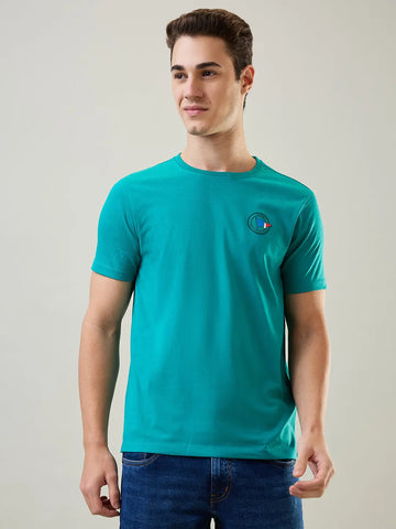 Porcelain Green Graphic Printed T-Shirt Tim Paris