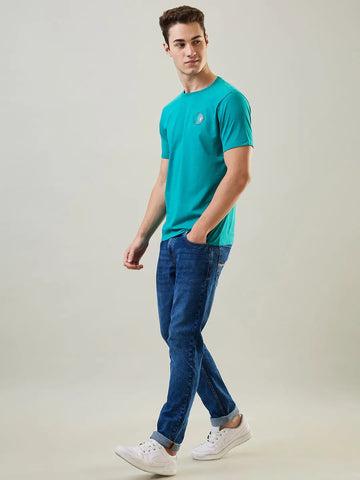 Porcelain Green Graphic Printed T-Shirt Tim Paris
