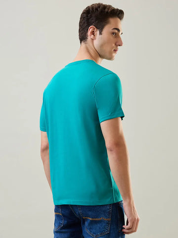 Porcelain Green Graphic Printed T-Shirt Tim Paris