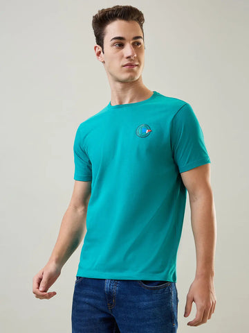Porcelain Green Graphic Printed T-Shirt Tim Paris