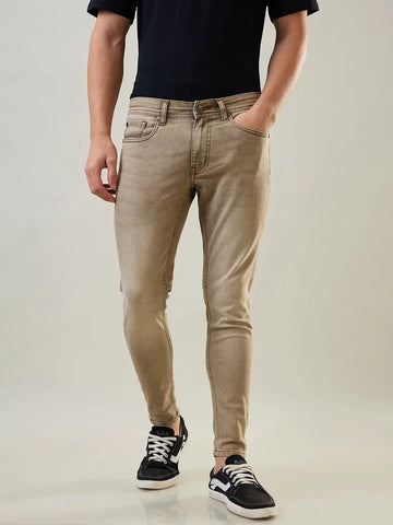 Camel Kane Skinny Ankle Fit Jeans Tim Paris