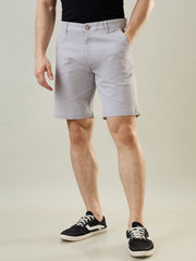 Light Grey Dyed Stretch Shorts