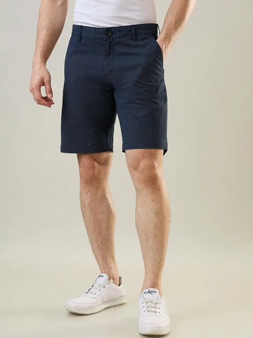 Navy Blue Stretch Chino Shorts Tim Paris