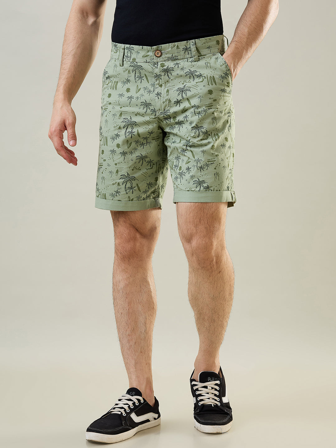 Mint Dyed Stretch Shorts