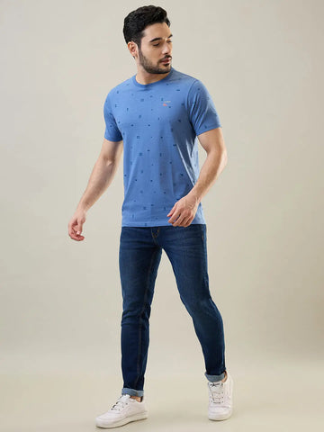 Enzyme Wash Blue Hugo Skinny Fit Jeans Tim Paris