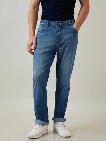 Enzyme Wash Logan Straight Fit Jeans Tim Paris