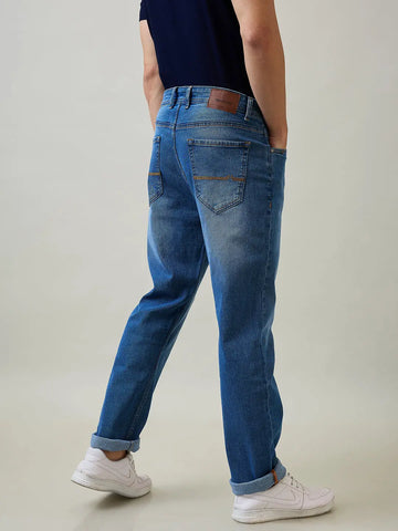 Enzyme Wash Logan Straight Fit Jeans Tim Paris